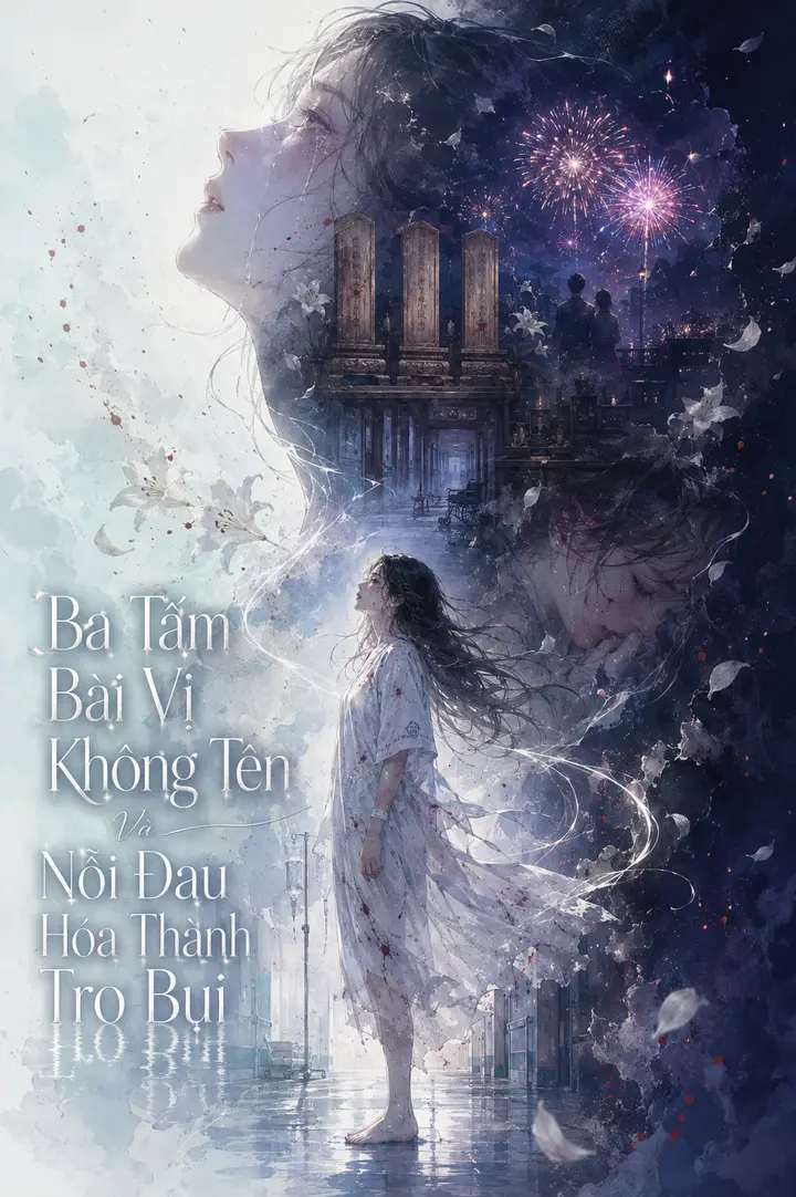 Ảnh bìa truyện Ba Tấm Bài Vị Không Tên Và Nỗi Đau Hóa Thành Tro Bụi